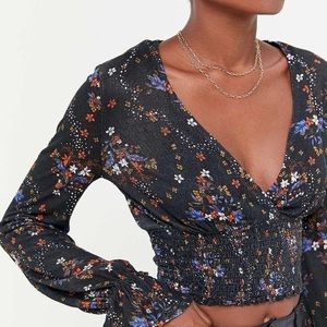 Urban Outfitters Smocked Top